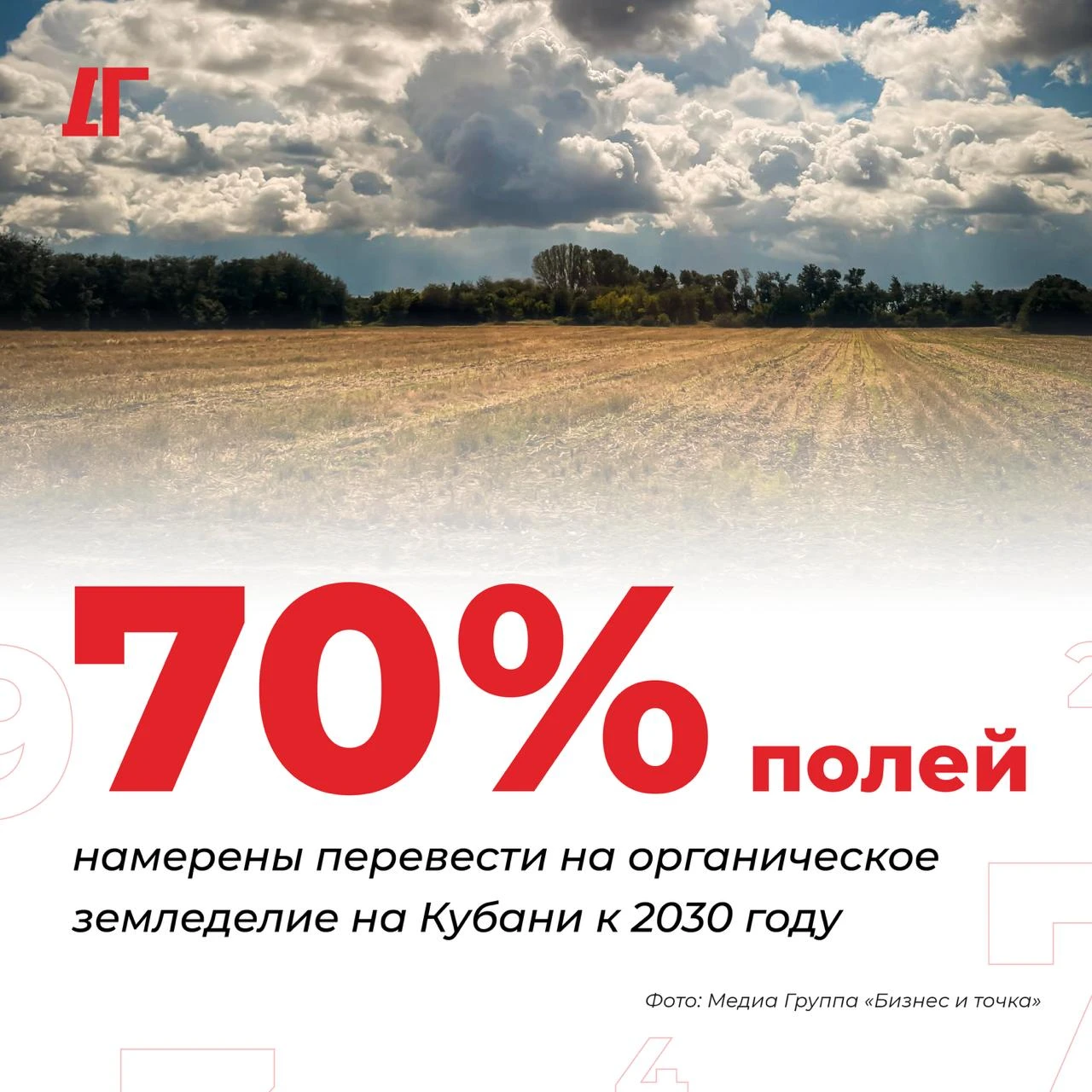 На Кубани намерены перевести 70% полей на органическое земледелие к 2030 году