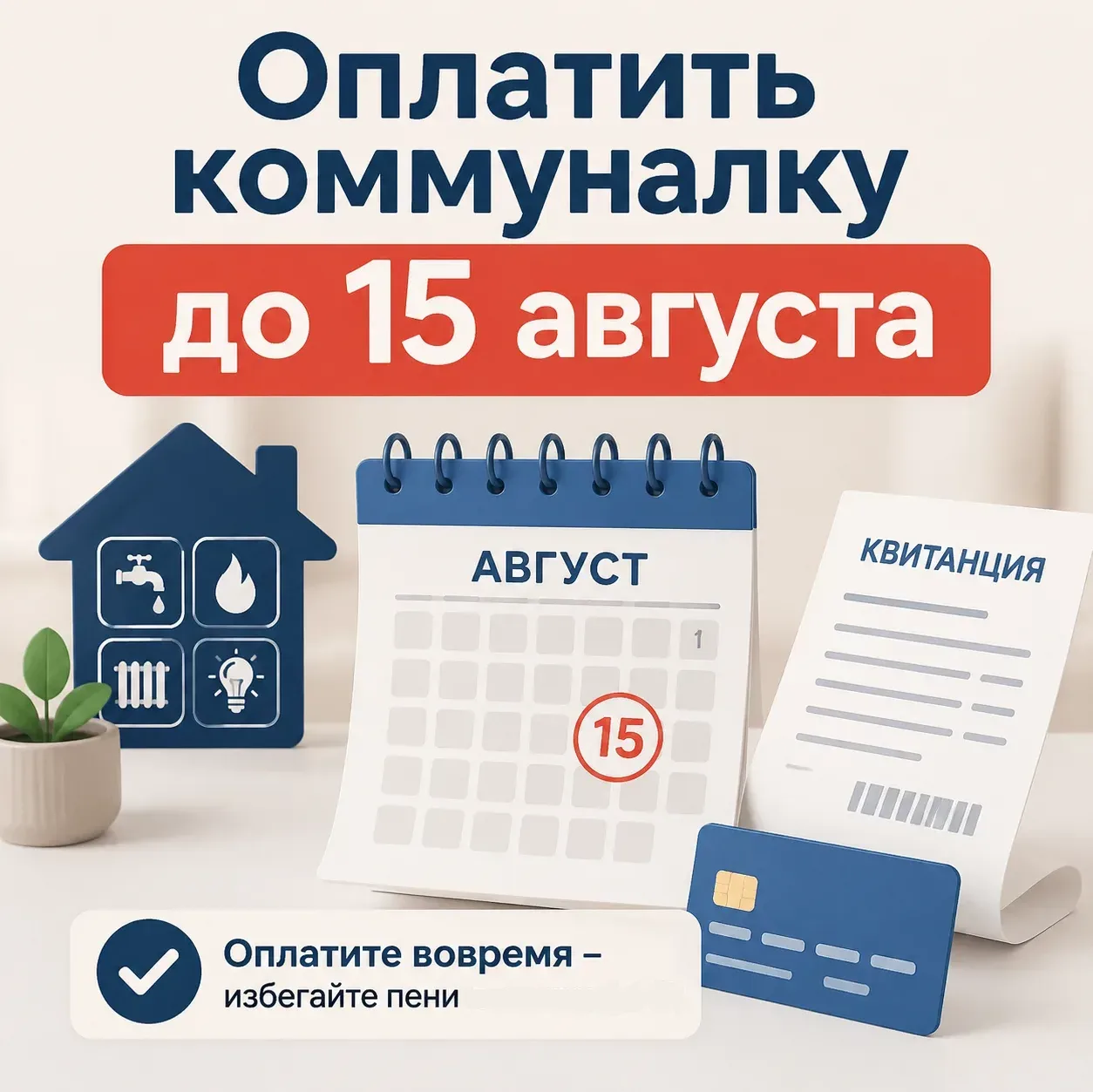 🧾 Уважаемые волгоградцы, напоминаем, что оплачивать коммунальные услуги важно в срок -...