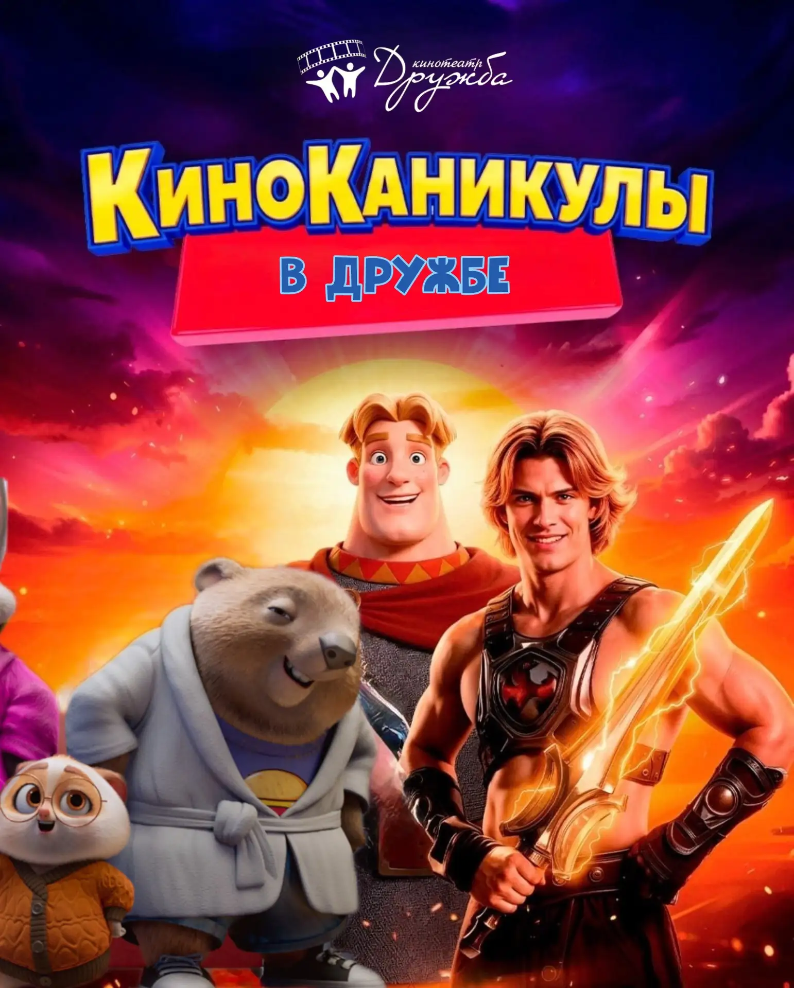 🍿 🎒КИНОканикулы в ДРУЖБЕ объявляются открытыми!