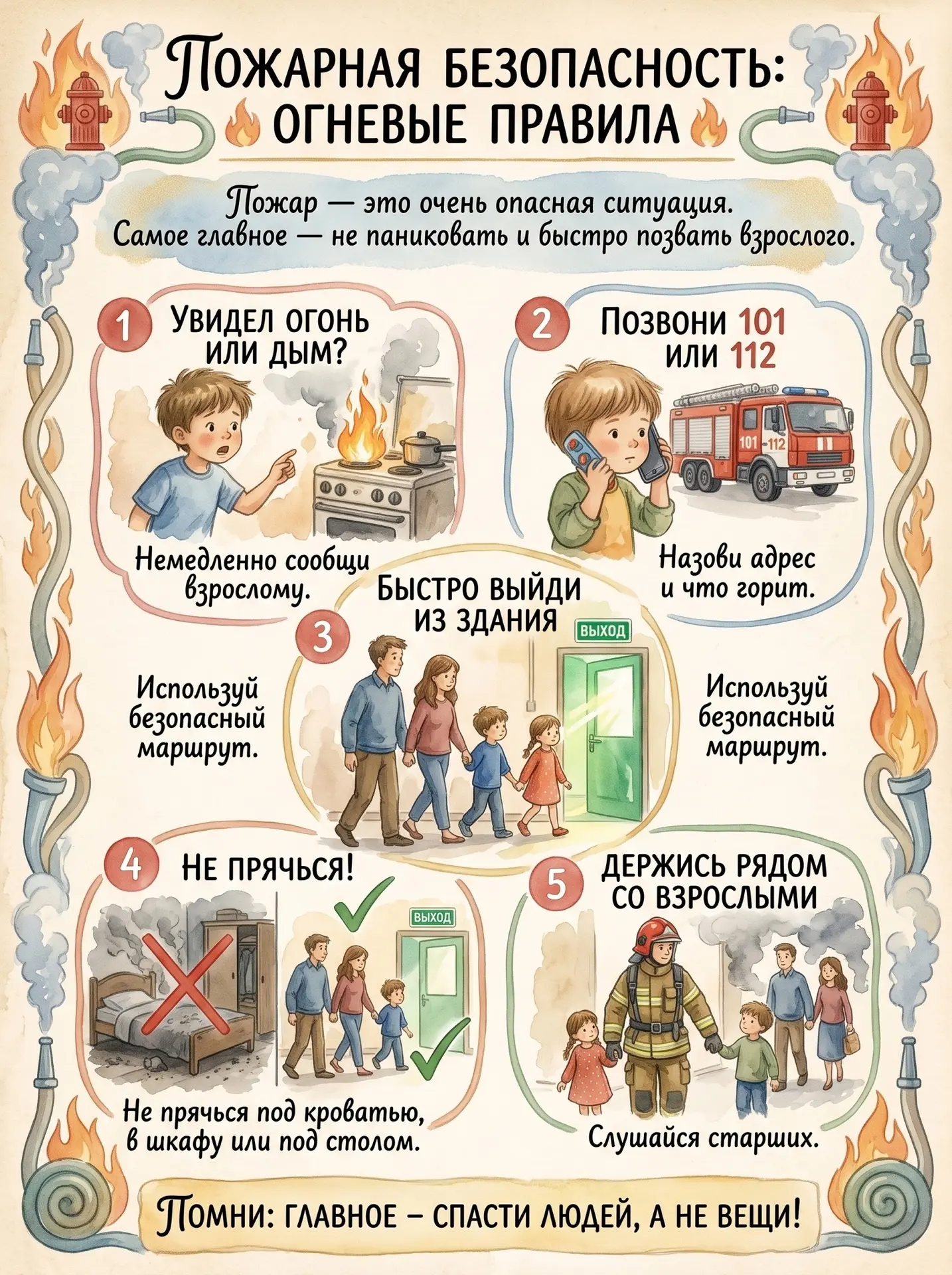 #РодничокЗаБезопасность
Дорогие ребята и родители!

Огонь — наш друг, но он очень опасен. Чтобы защи