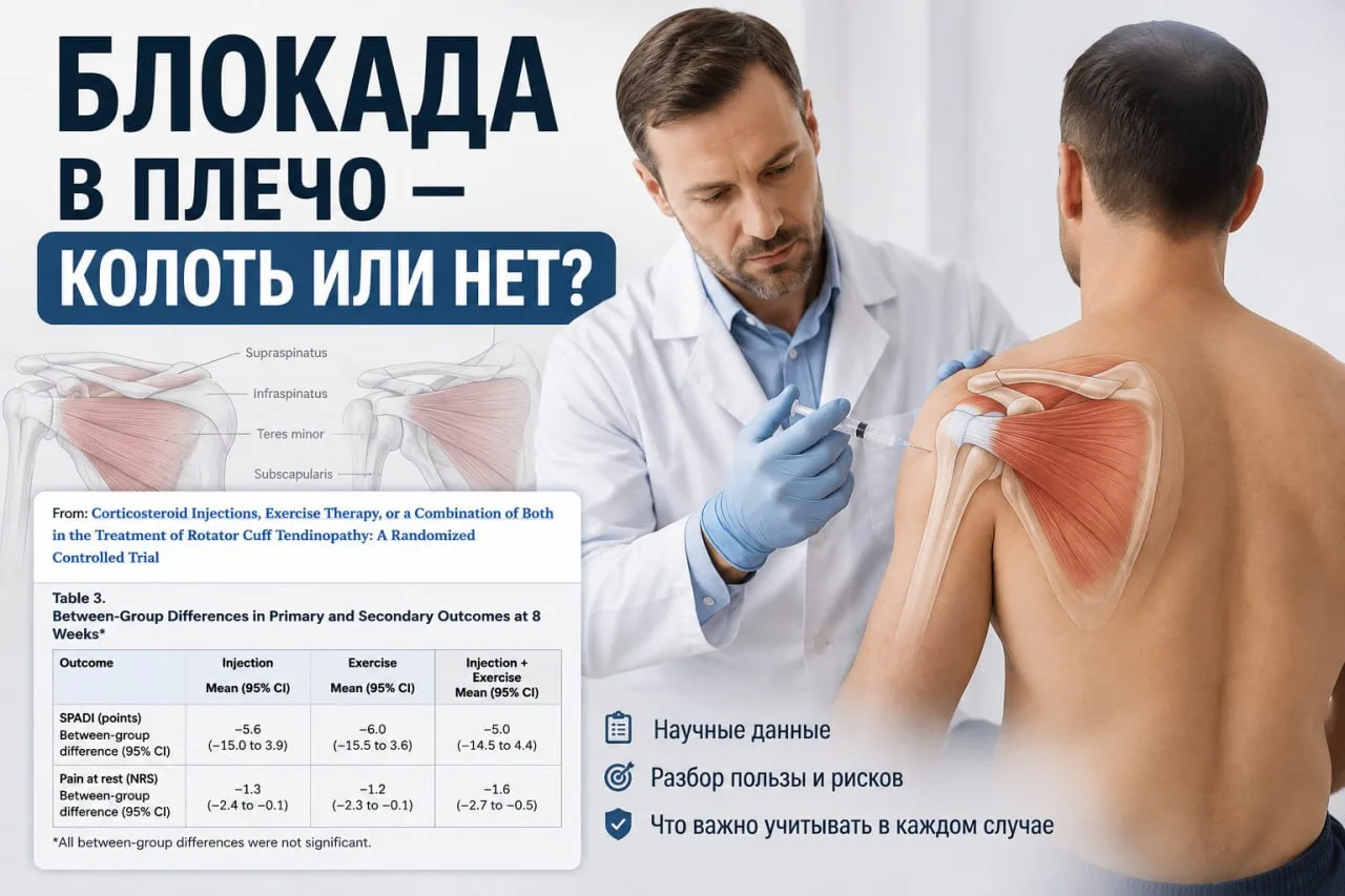 💉 или 🏋️ Что лучше при боли в плече — блокада или упражнения?