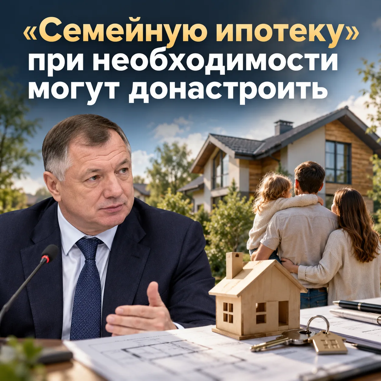 ⚡️«Семейную ипотеку» при необходимости могут донастроить, заявил Хуснуллин