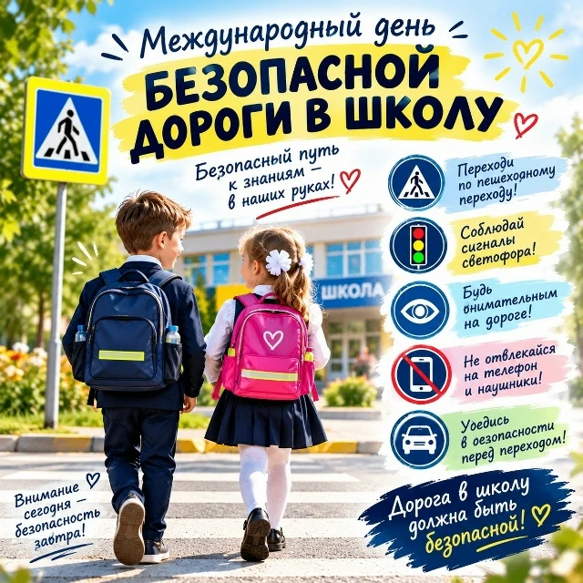 7 октября - Международный день безопасной дороги в школу