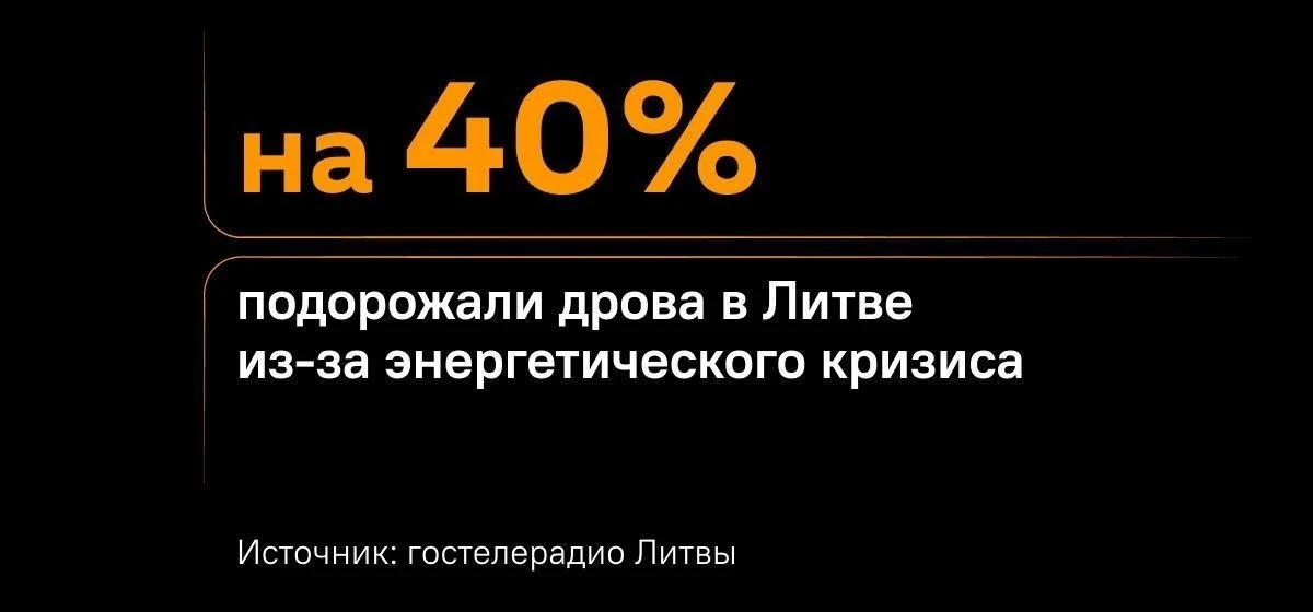 🇱🇹 Европа переходит на дрова. В Литве все чаще топят дома по старинке, из-за чего дро...