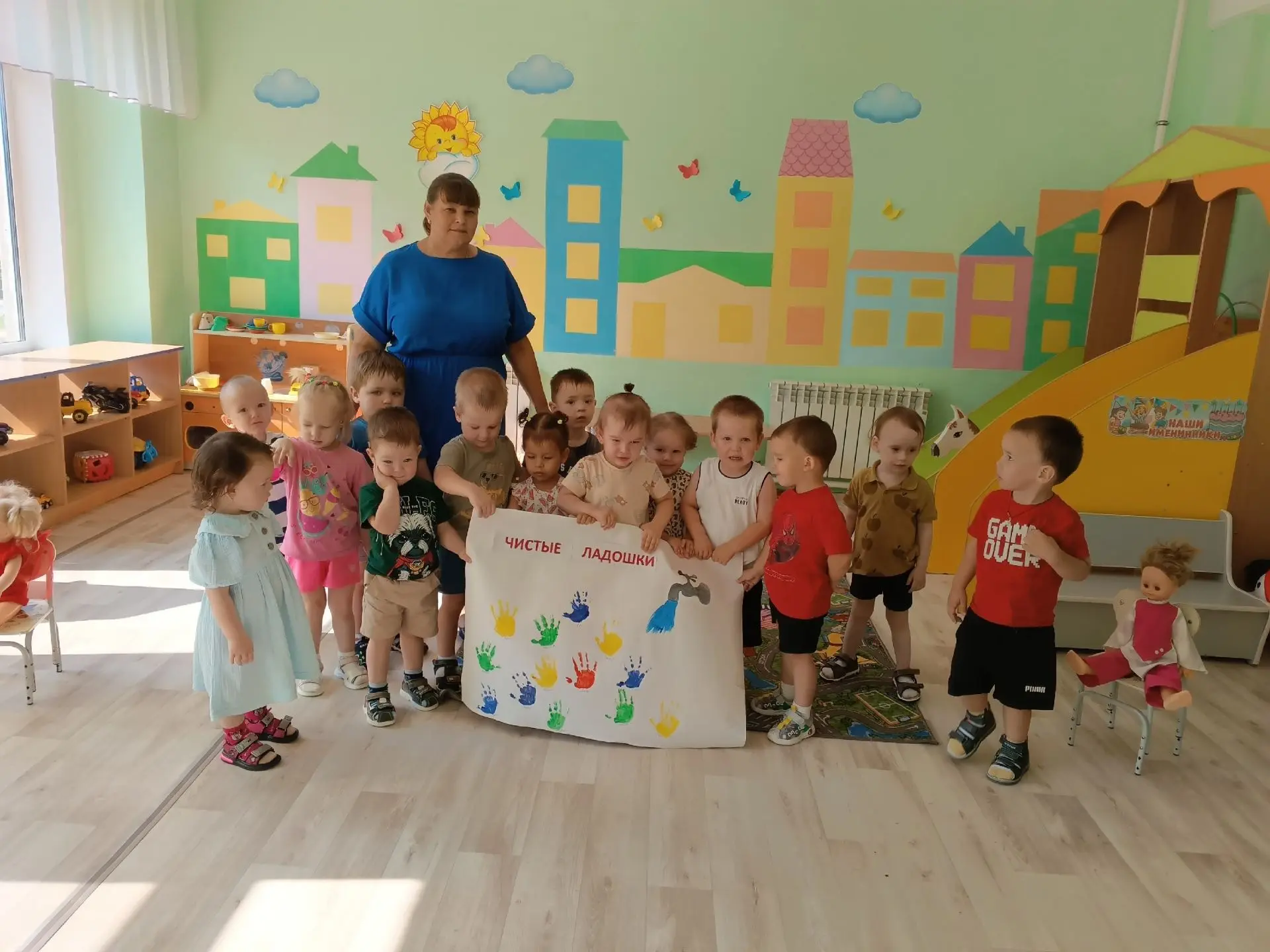 🚀Весёлые открытия
В детском саду «Искорка» продолжается «Неделя здоровья».
👫Воспитанники младшей г