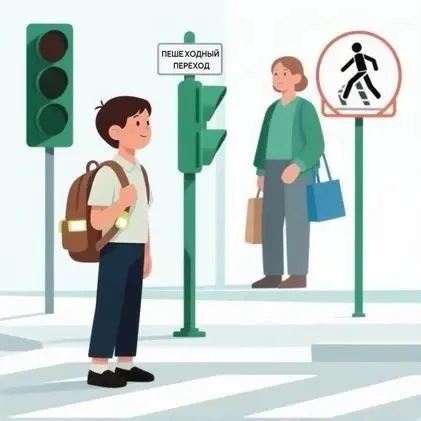 🚸 Безопасная дорога в школу: напоминаем правила!