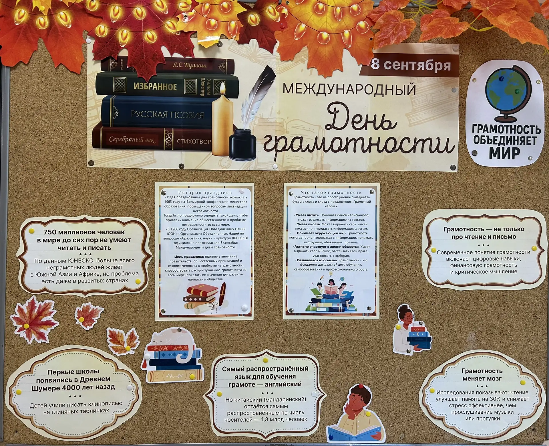 📚🌍 8 сентября — Международный день грамотности