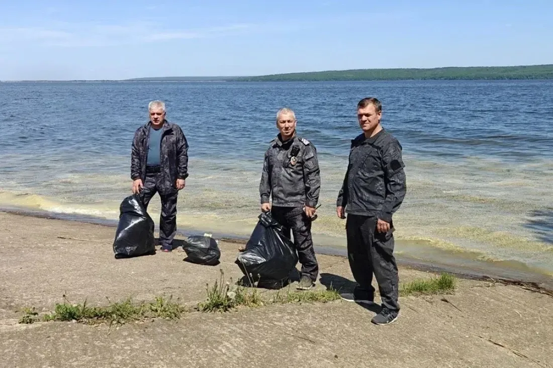 🌿 Берег Сурского водохранилища очистили от мусора
