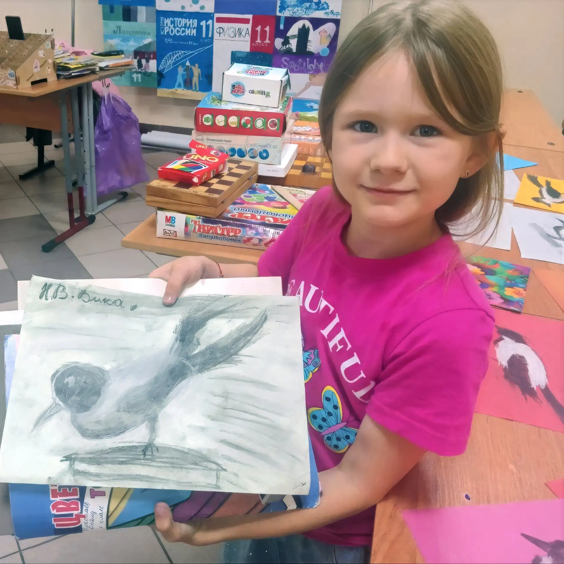 🎨 Руки в краске, глаза горят, рисунок готов 🐦

Просто ребята из летнего лагеря СОШ №4 побывали на 