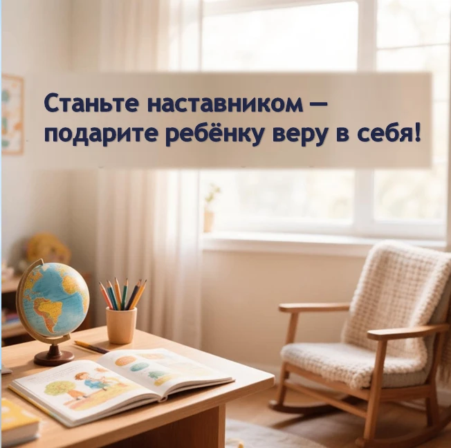 Станьте наставником — подарите ребёнку веру в себя!