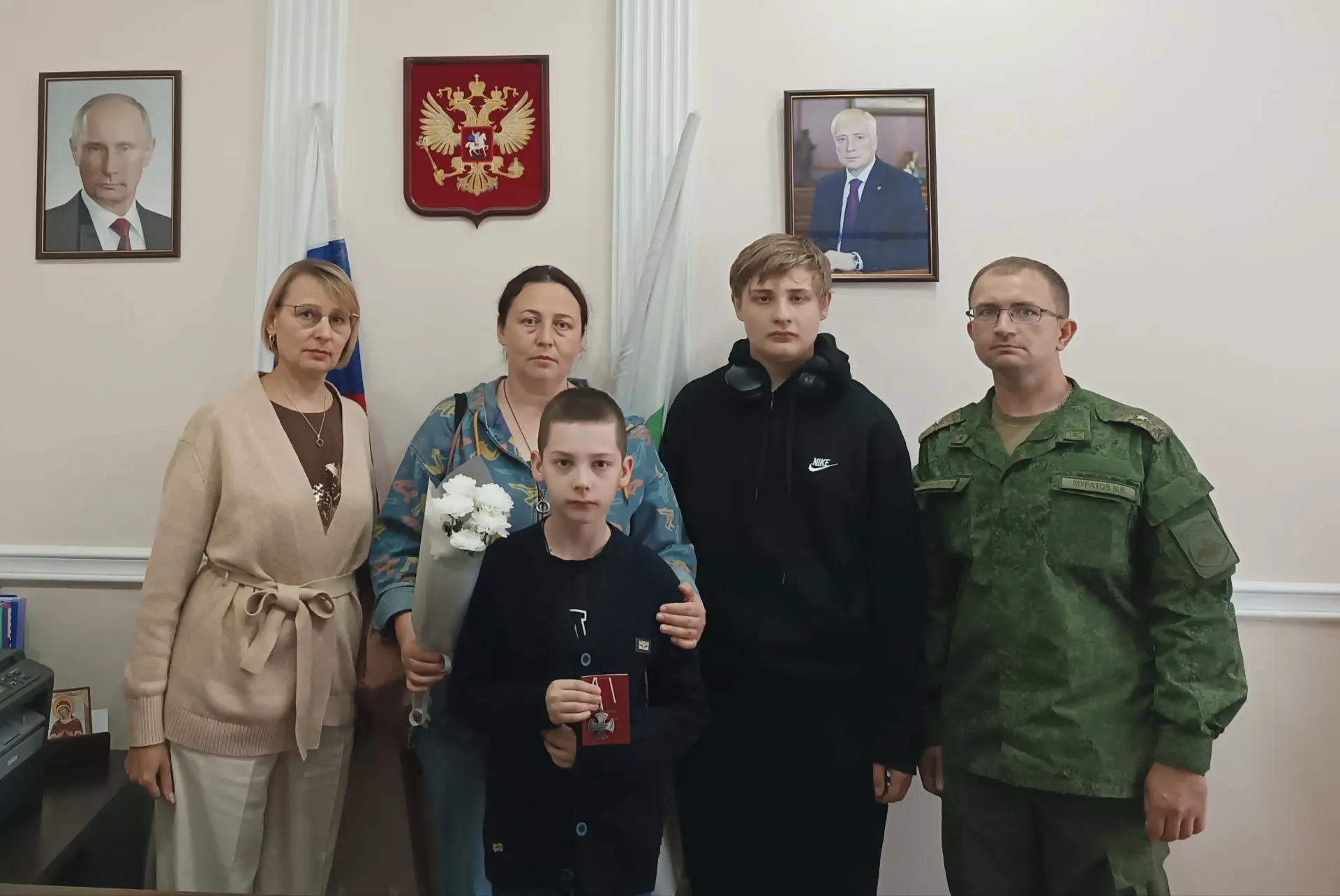 🤝 Сегодня встретилась с семьей погибшего участника специальной военной операции Вячесл...