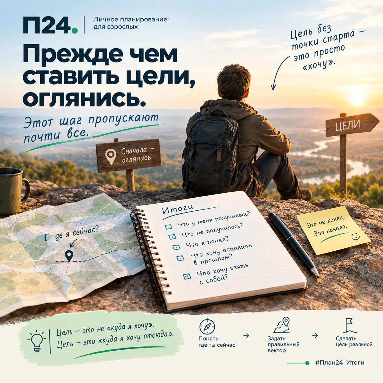 Прежде чем ставить цели, оглянись. Этот шаг пропускают почти все.