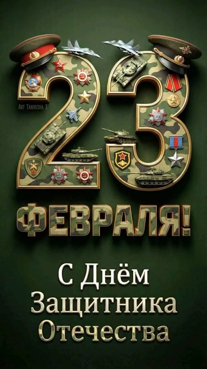 Дорогие наши мужчины! Поздравляем вас с днем Защитника  Отчества🌟Желаем мудрости, умения сохранять 