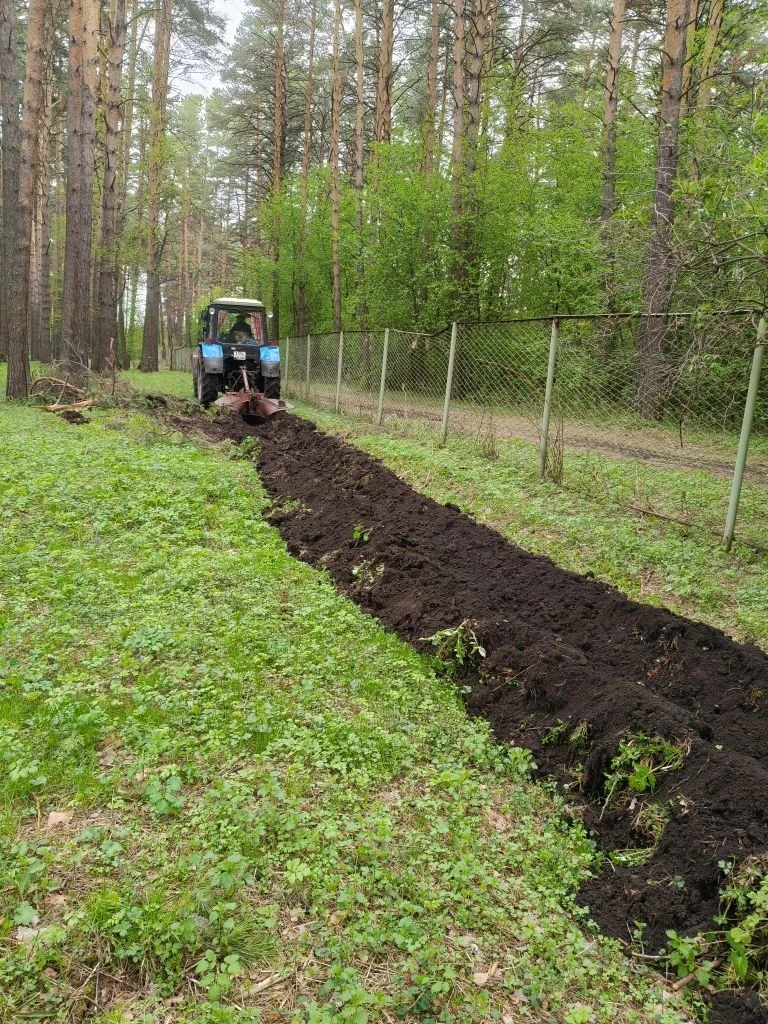 Противопожарная опашка земли