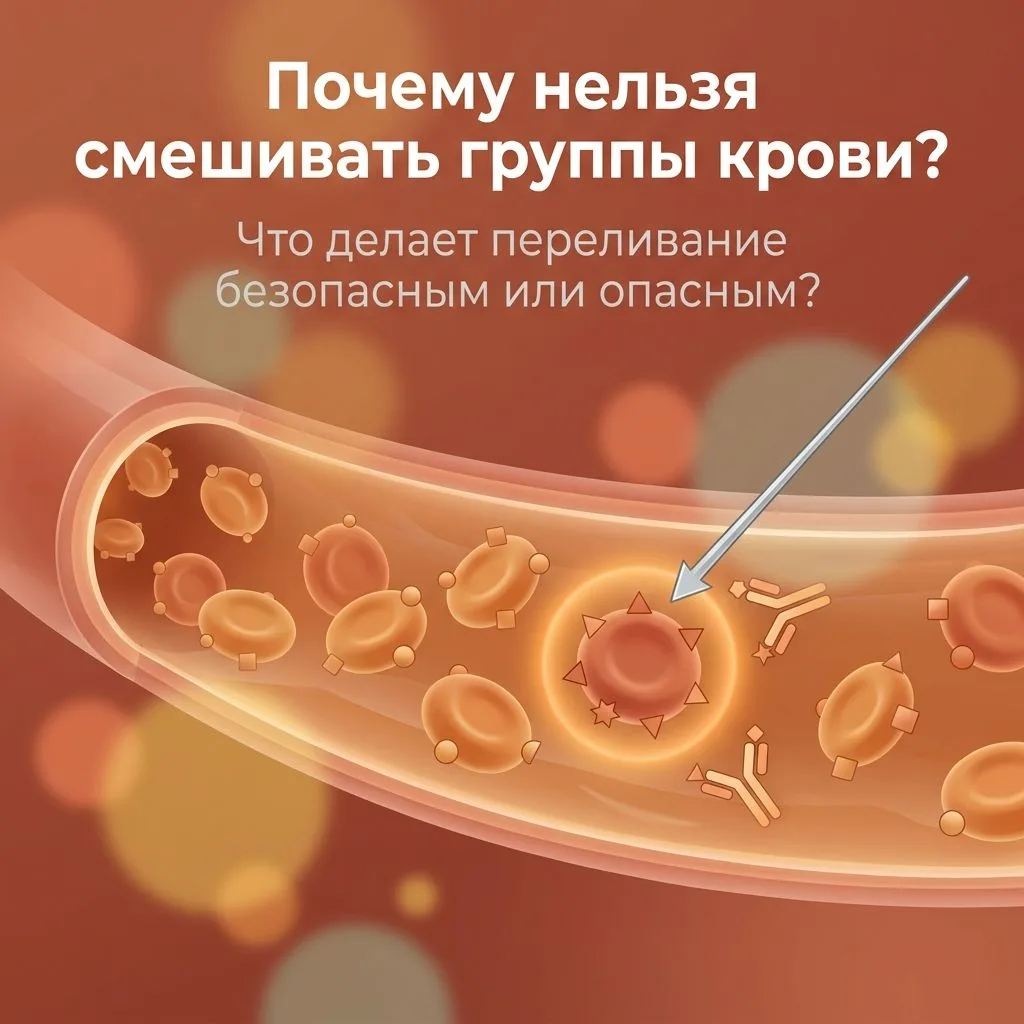 🩸 Почему нельзя перелить кровь одной группы человеку с другой, а некоторые сочетания —...