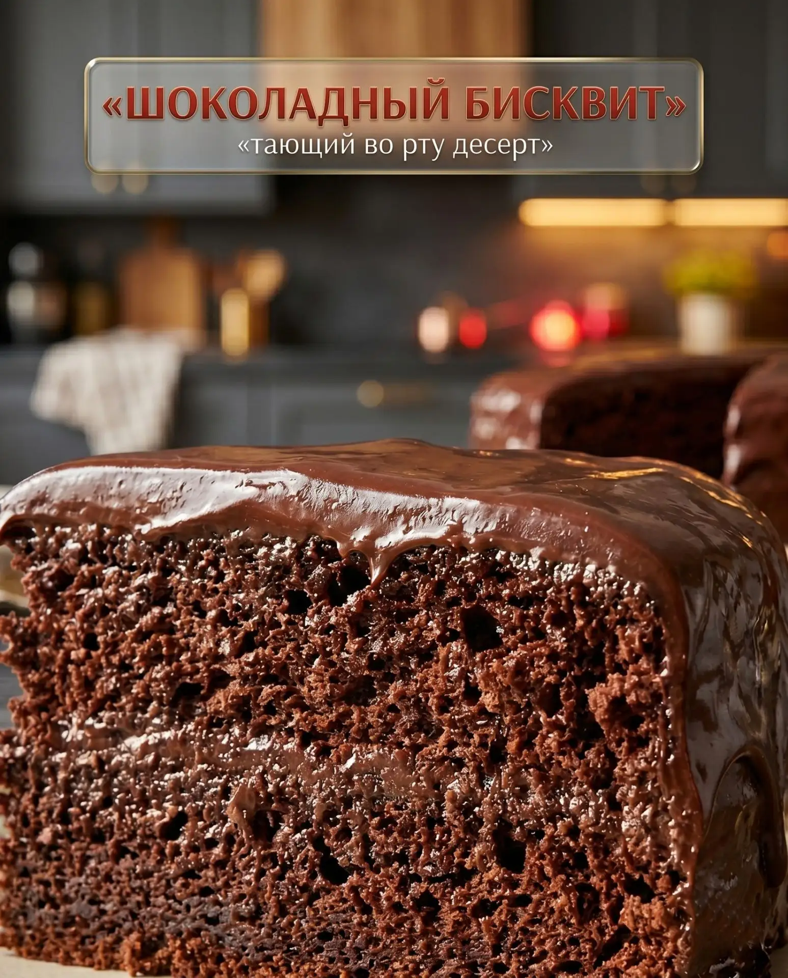 🍫 Шоколадный бисквит
Невероятно влажный, насыщенный и по-настоящему шоколадный 💛 Тот самый десерт,