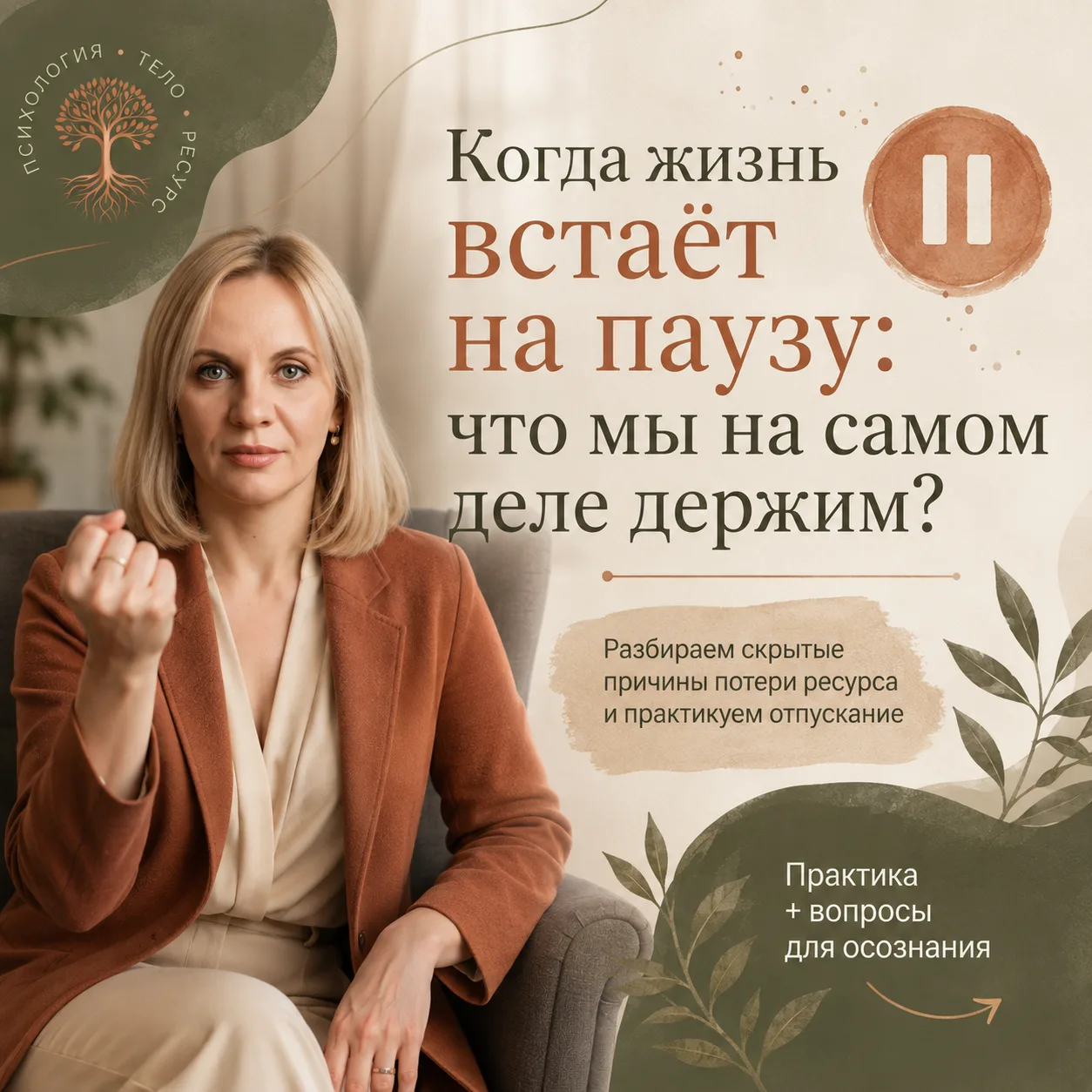 Когда жизнь встаёт на паузу: что мы на самом деле держим? 🛑🛑🤔