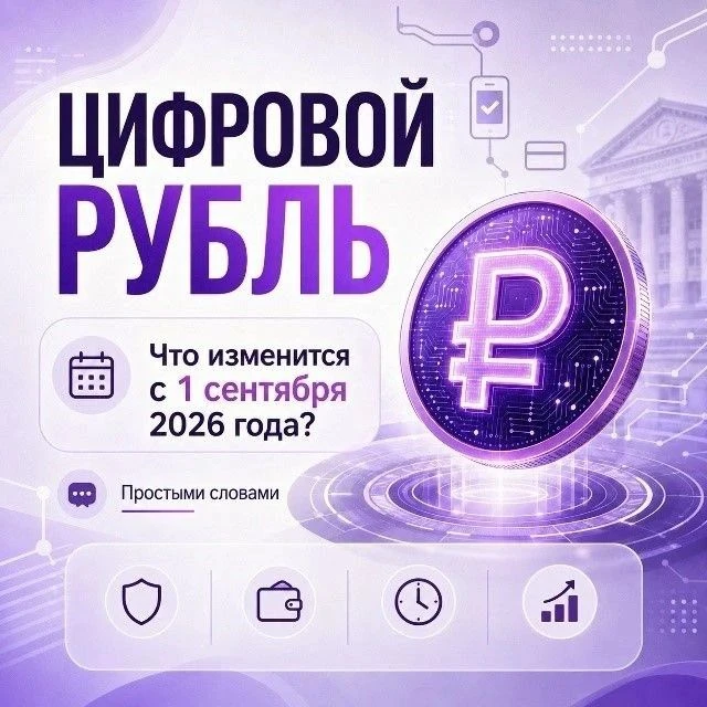 💳 Цифровой рубль: что изменится с 1 сентября 2026 года?