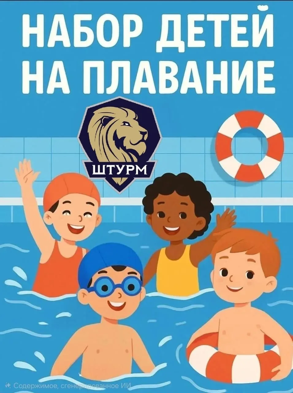 🔥 Отличная новость! В Артёме набирается группа по плаванию для детей 5-9 лет!