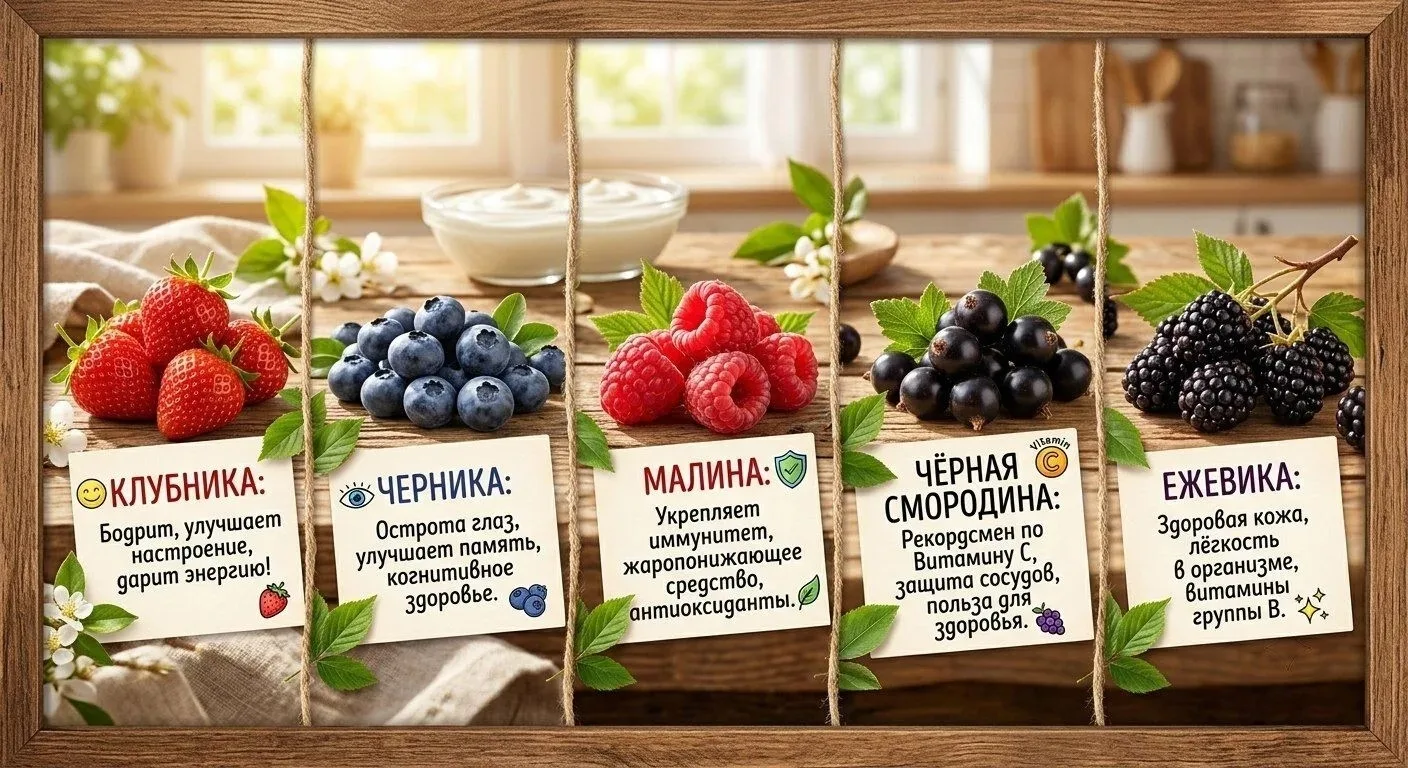 🍓В самом разгаре сезон ягод!

У каждой ягоды своя суперсила!Никаких сложных рецептов — природа уже 