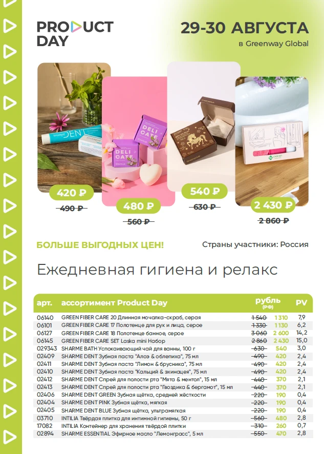 ПРОДУКТОВЫЕ ДНИ