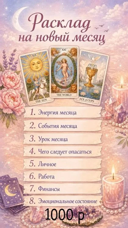 УСПЕЙ ЗАПИСАТЬСЯ НА РАСКЛАД ДО КОНЦА ИЮЛЯ!

В августе на расклад не беру!

Для заказа расклада сообщ