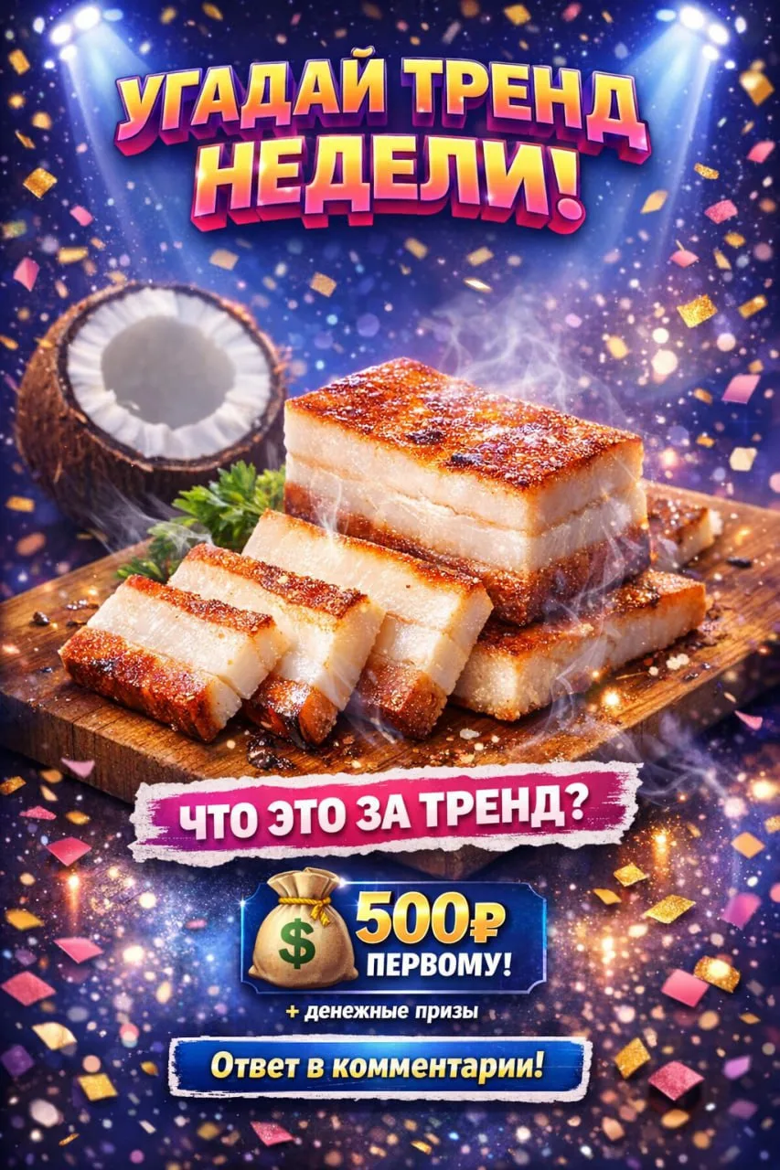 ⚡ЧТО НА КАРТИНКЕ? ПОЛУЧИ 500 РУБЛЕЙ!

В нашем канале мы публикуем новую картинку:

1)УГАДАЛ ТРЕНД
2)
