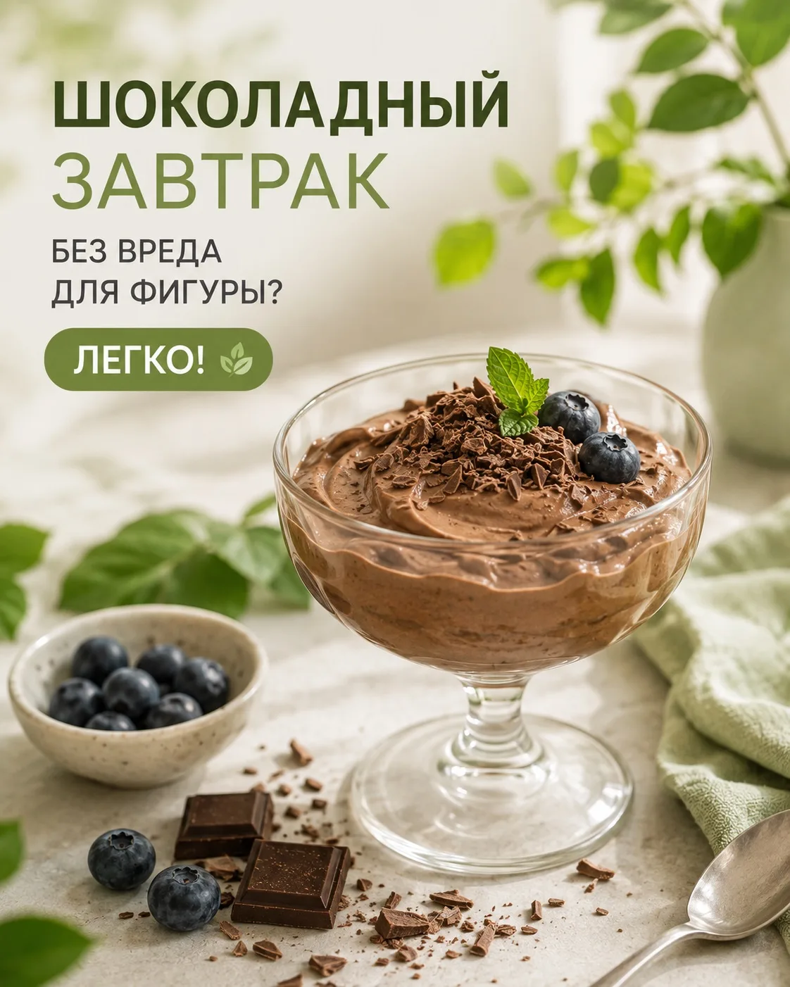 Обожаю сладкое по утрам, но лишние калории мне ни к чему. Поэтому придумала себе вот та...