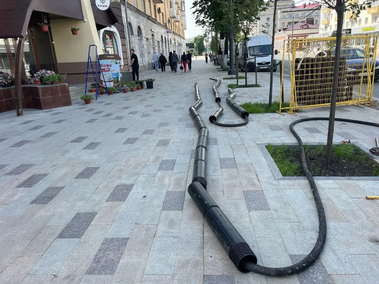 🚧 В Уфе на улице Ленина обновлён участок канализационного коллектора