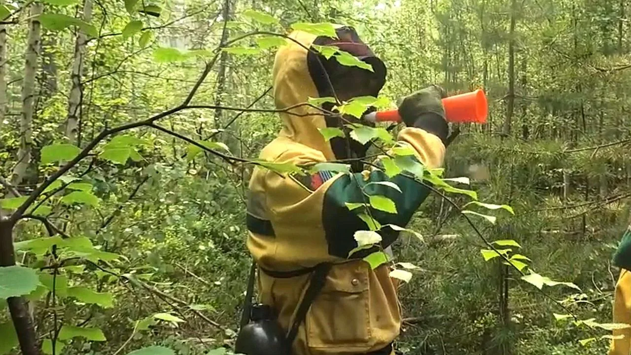 ⚡️🔥Самый крупный из действующих на сегодня в Красноярском крае лесных пожаров локализован с примене