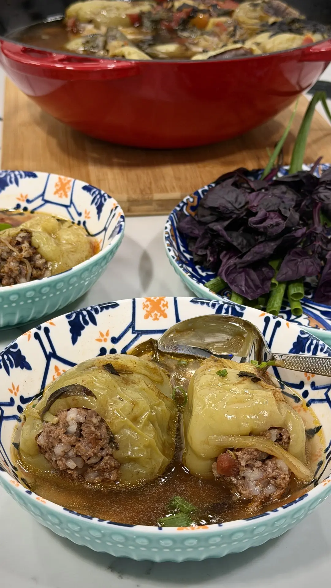⠀ Фаршированные перцы с бульоном. ⠀ Люблю именно с бульоном, он получается… — публикация канала «Венера Осепчук/Рецепты/Дача»