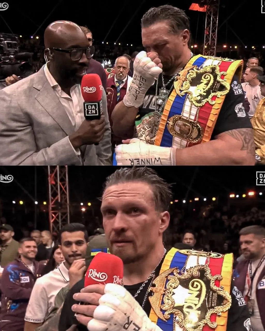 🎙🥊Александр Усик слова после боя:  "Египет, салам-аллейкум. Спасибо большое. Для меня очень важный б