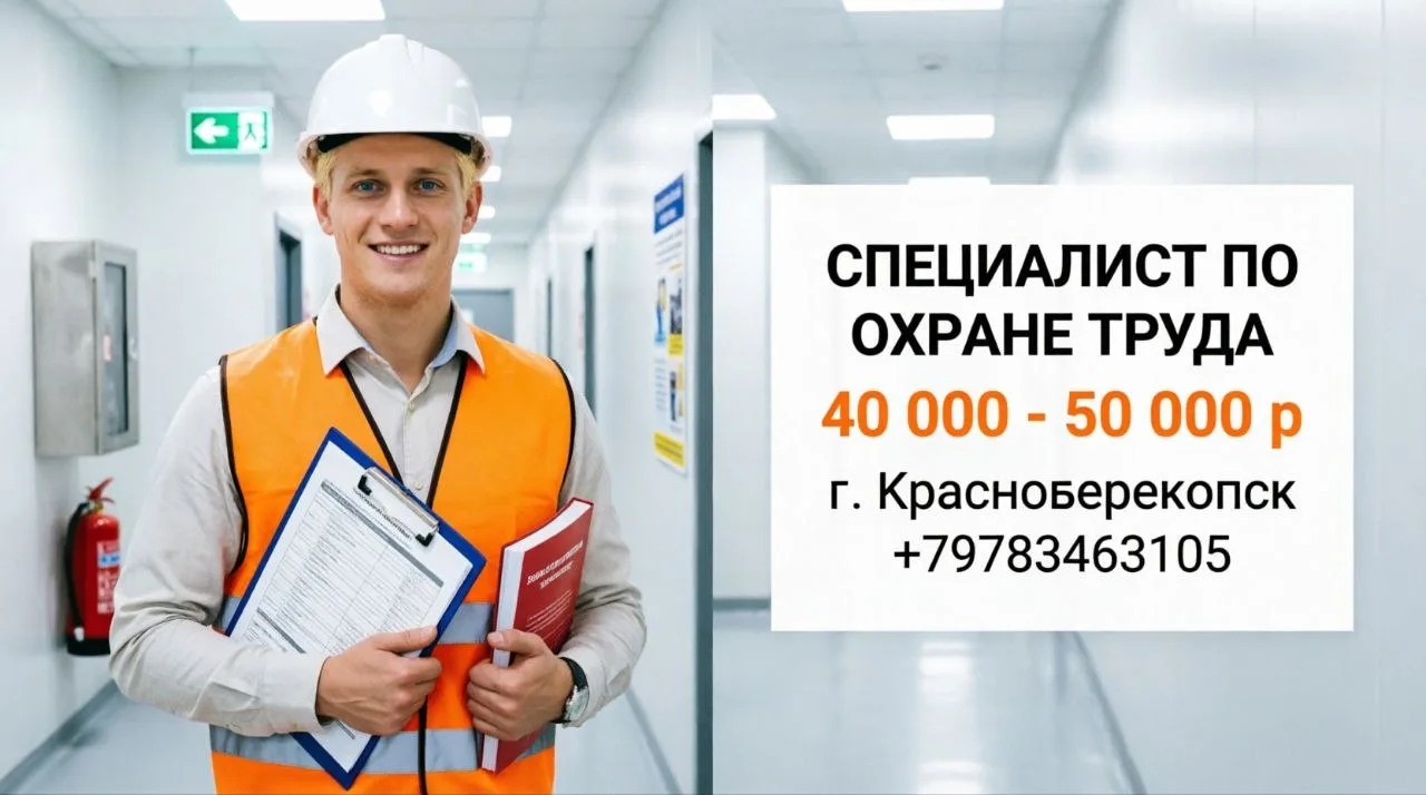 СПЕЦИАЛИСТ ПО ОХРАНЕ ТРУДА | 40 000 - 50 000 р