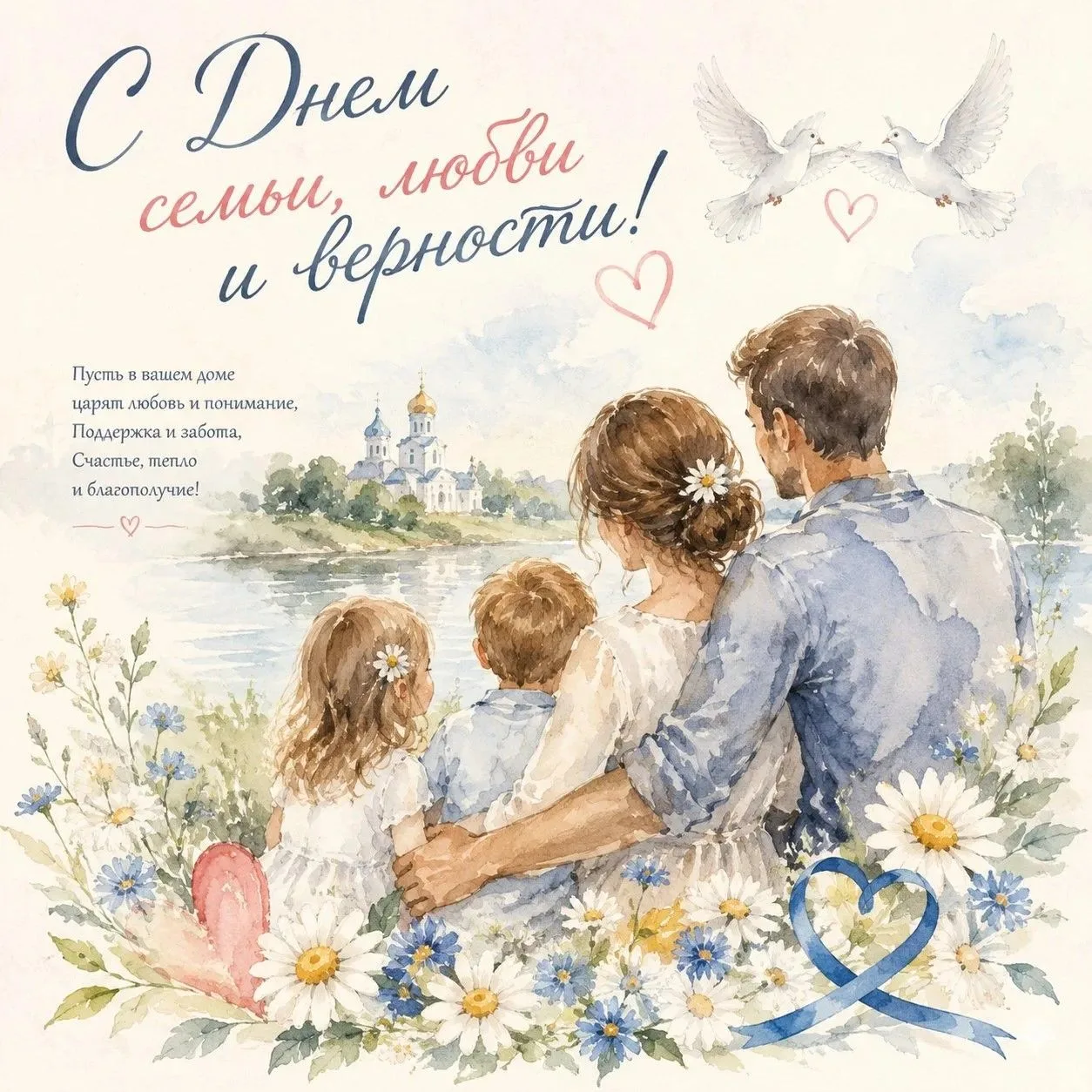 С Днём семьи, любви и верности! 🌼
⁣
Сегодня, 8 июля, наша страна отмечает очень добрый и светлый пр