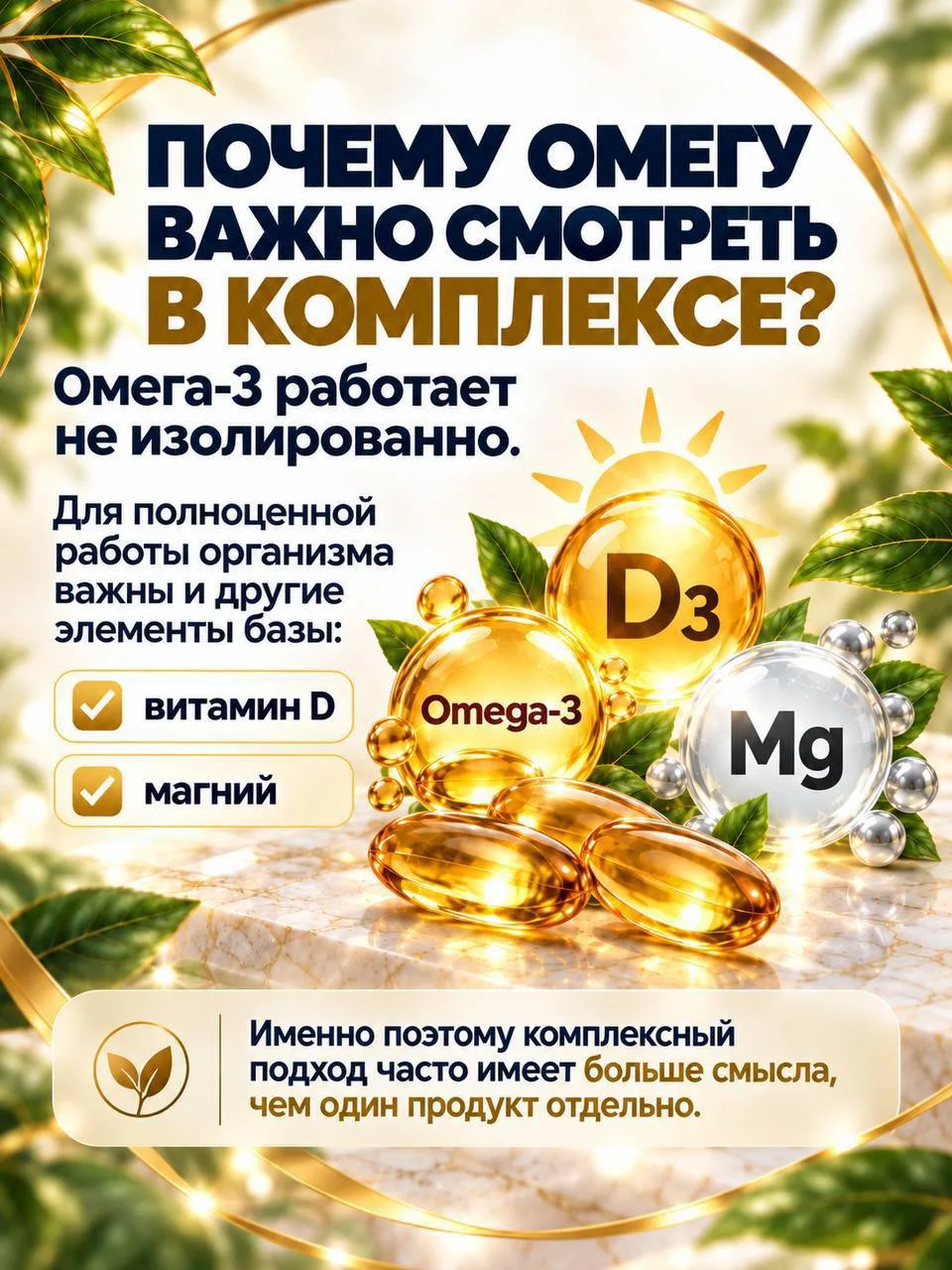 Почему нутрициологи всего мира говорят о комплексном подходе?