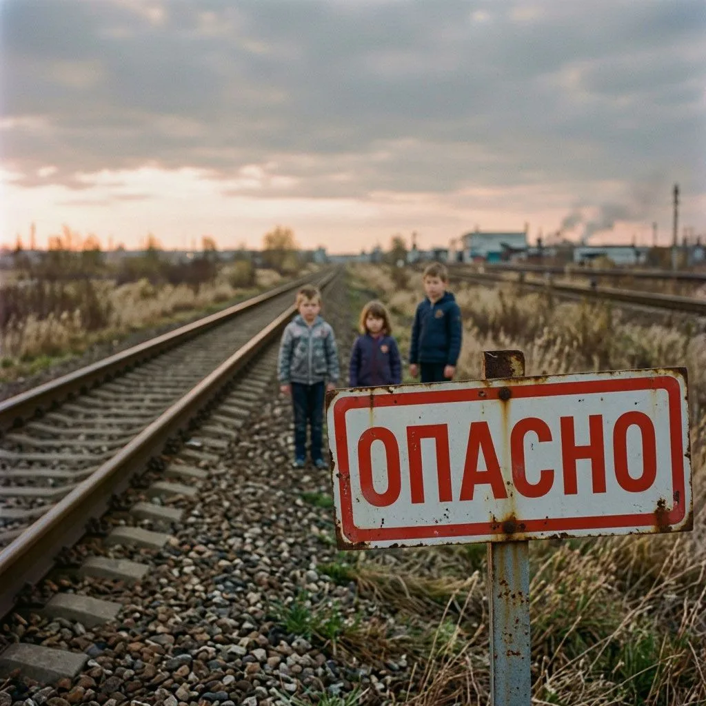 🚂 Безопасность на железной дороге: важно знать! 💛Железная дорога — зона повышенной оп...