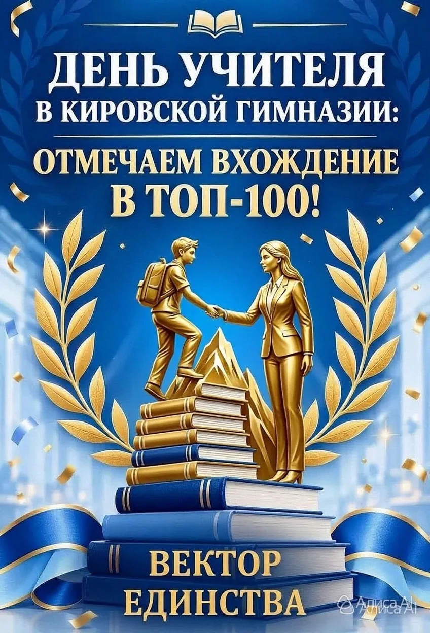 ##ДЕНЬ УЧИТЕЛЯ В КИРОВСКОЙ ГИМНАЗИИ: ОТМЕЧАЕМ ВХОЖДЕНИЕ В ТОП 100. ДЕНЬ ЧЕТВЁРТЫЙ.