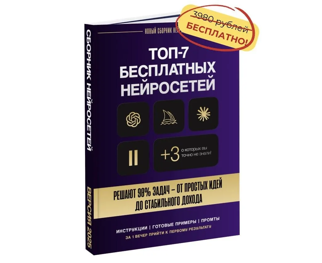 ТОП-7 бесплатных нейросетей, которые делают всё: от картинок до заработка денег