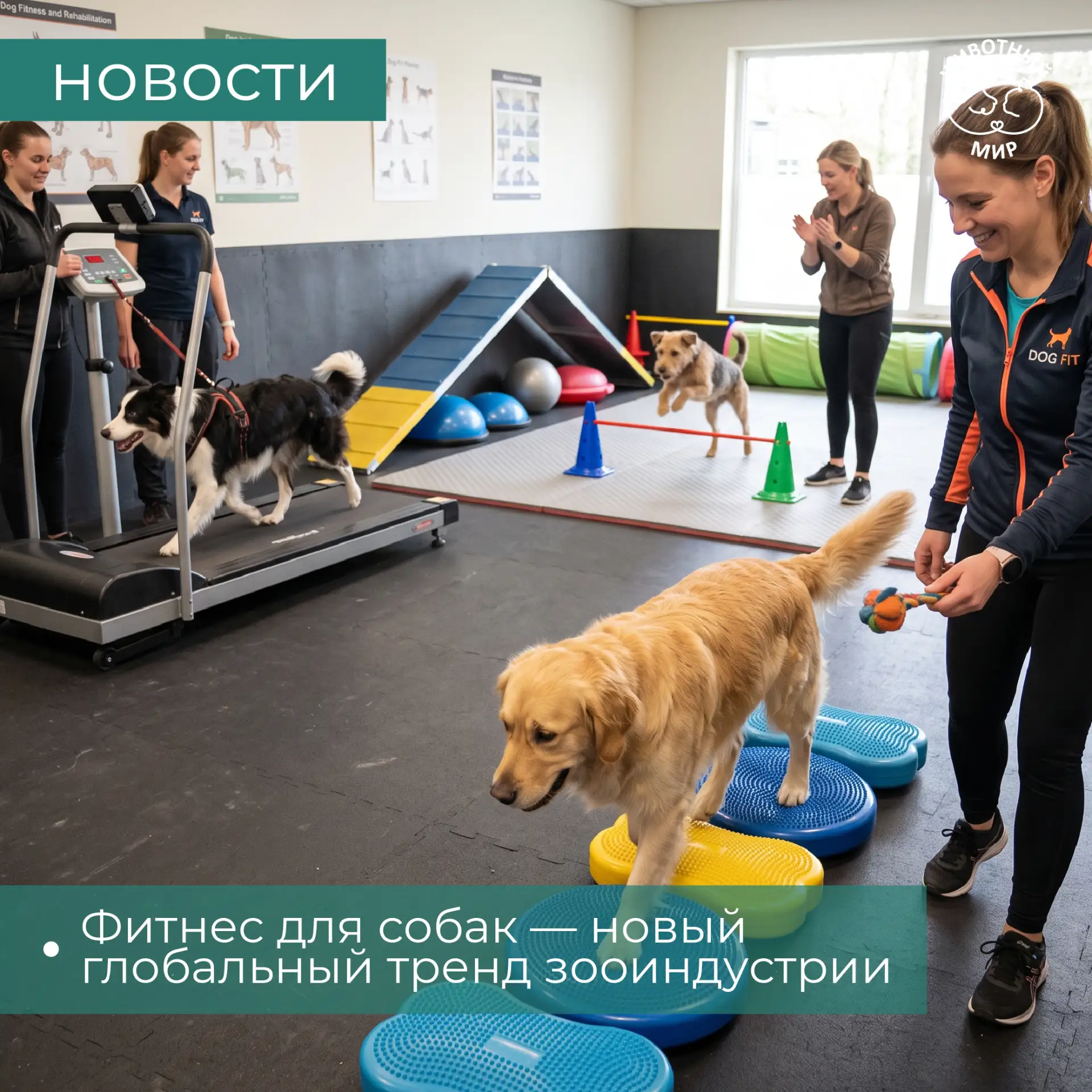 🚀 Фитнес для собак — новый глобальный тренд зооиндустрии. Что нужно знать?