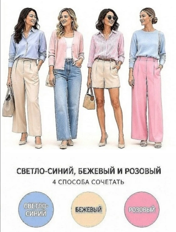 #Делаем лето-2026 элегантным.

❤️ Летние цветовые сочетания, которые всегда работают на образ: голуб