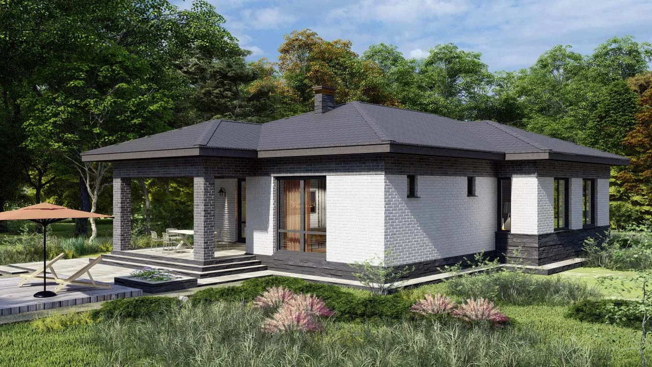 🏡 «Бора-Бора» — проект дома 12×19 м с продуманным длинным планом.