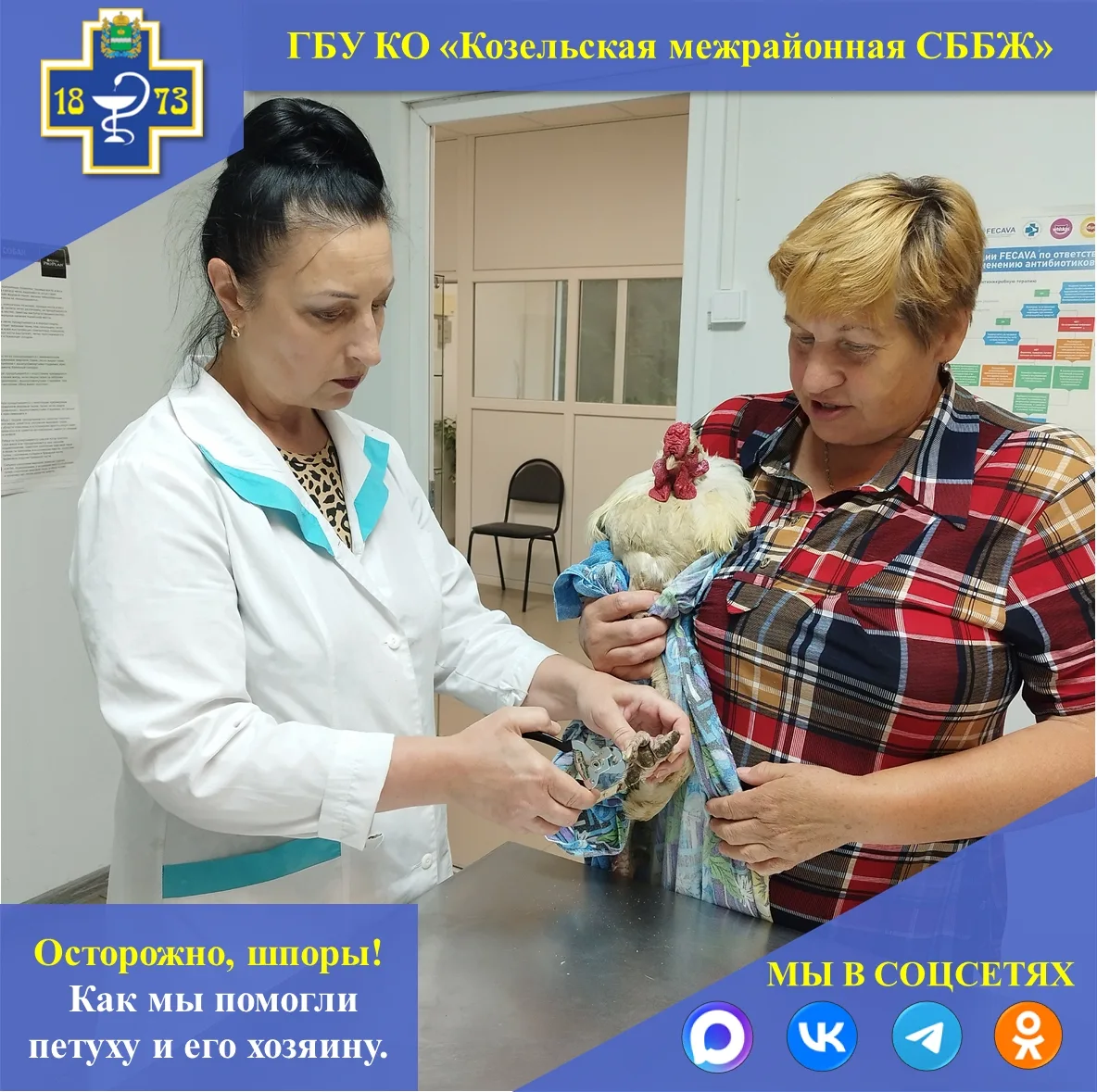 🐓ОСТОРОЖНО, ШПОРЫ! КАК МЫ ПОМОГЛИ ПЕТУХУ И ЕГО ХОЗЯИНУ.
Сегодня на приёме был настоящий джентльмен 