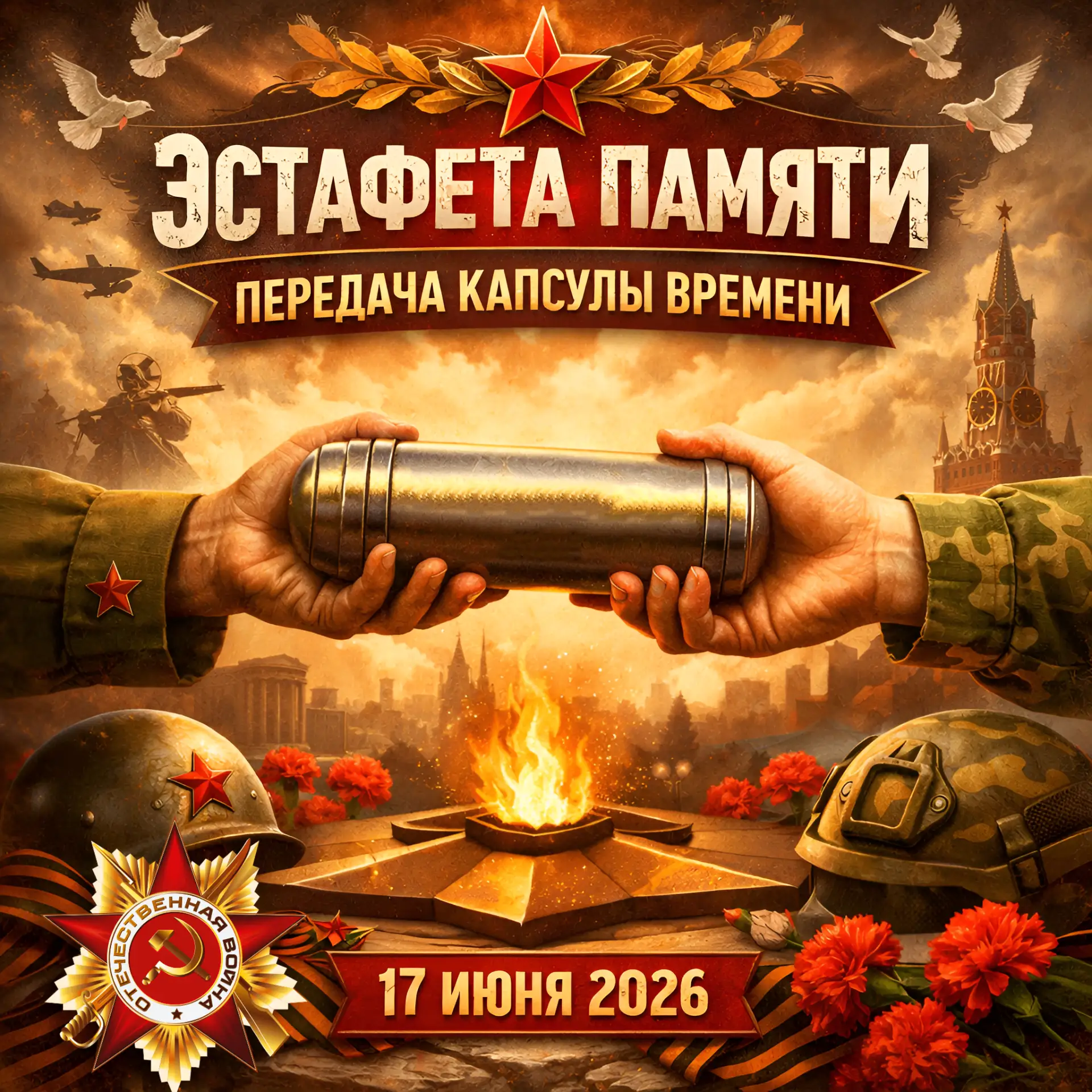 17 июня 2026 года у мемориала Вечный огонь в станице Ладожской состоялось исторически значимое событ