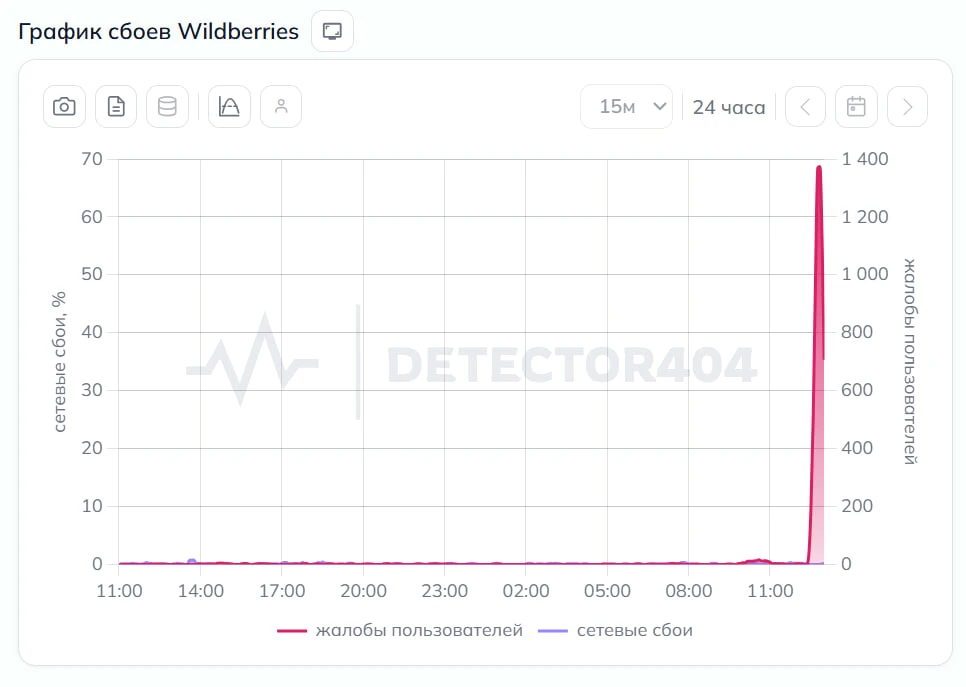 Пользователи сообщают о сбоях у Wildberries и «Вайлдберриз Банка». Люди жалуются, что не работают пр