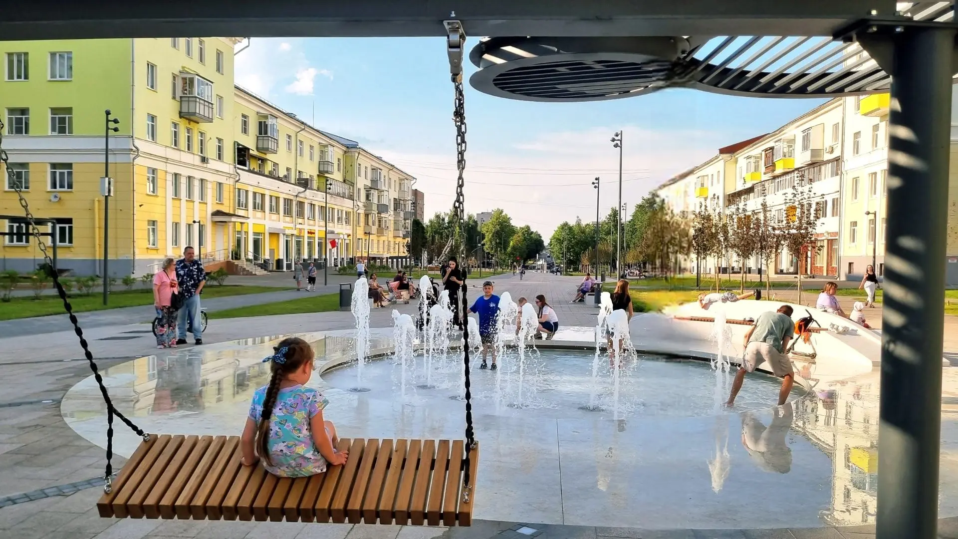 ⛲Не просто фонтан, а символ: в Ступино открыли «спутник», который можно потрогать 

В Ступино на обн