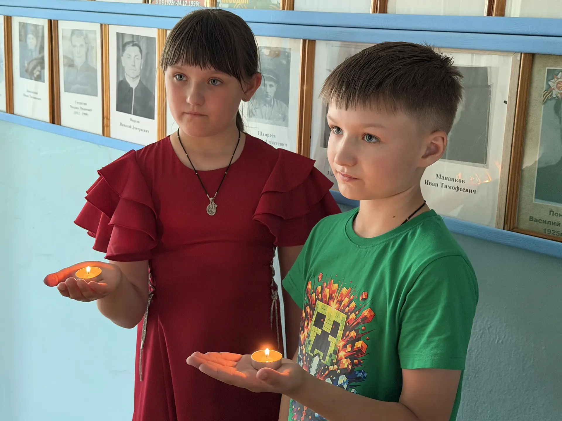 🕯️ Сегодня в нашей школе прошла акция «Свеча памяти», приуроченная ко Дню памяти и скорби.

22 июня