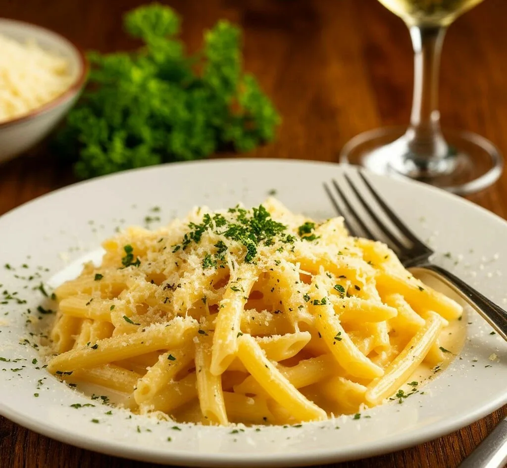 Паста за 15 минут: сливочно-чесночная, как в ресторане 😋🍝✨