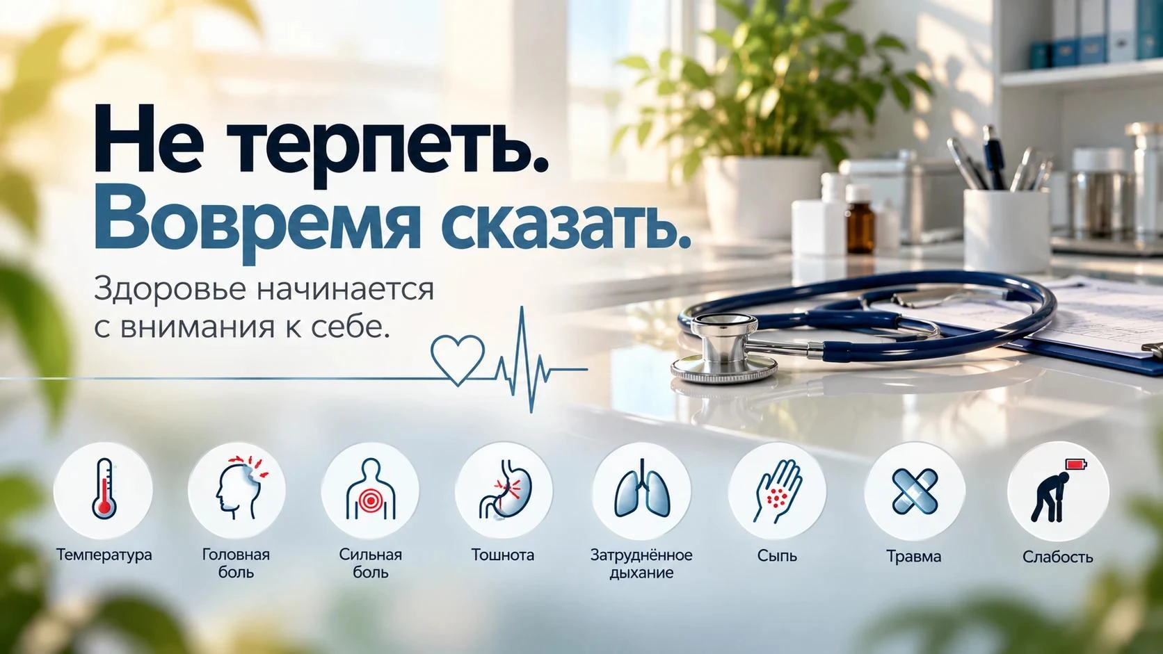 🩺 Когда нужно обратиться к медицинскому работнику, а не терпеть?