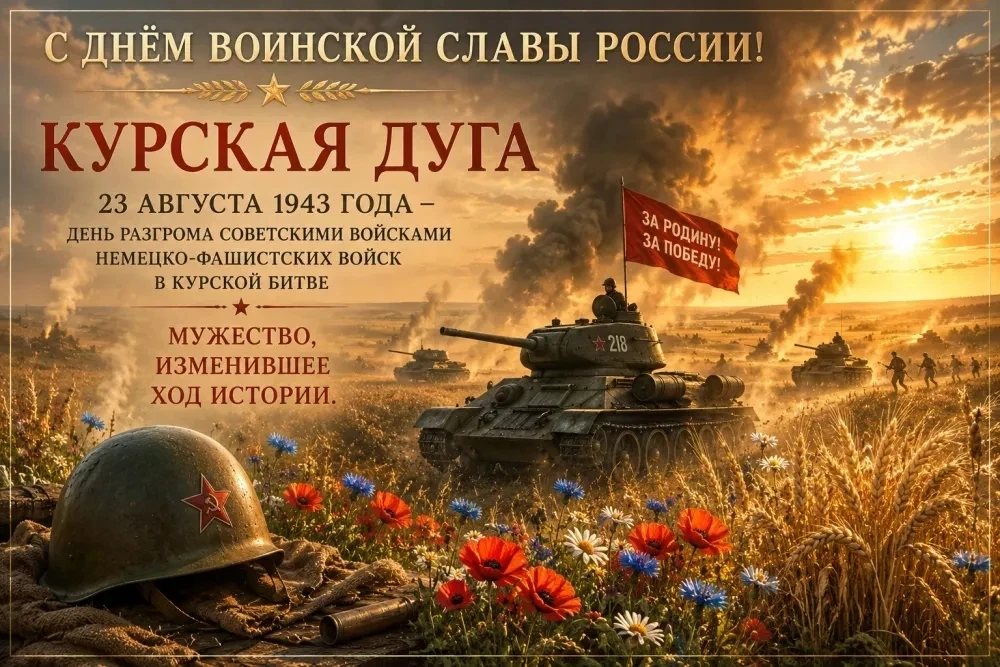23 августа в России отмечается День воинской славы — день разгрома советскими войсками ...