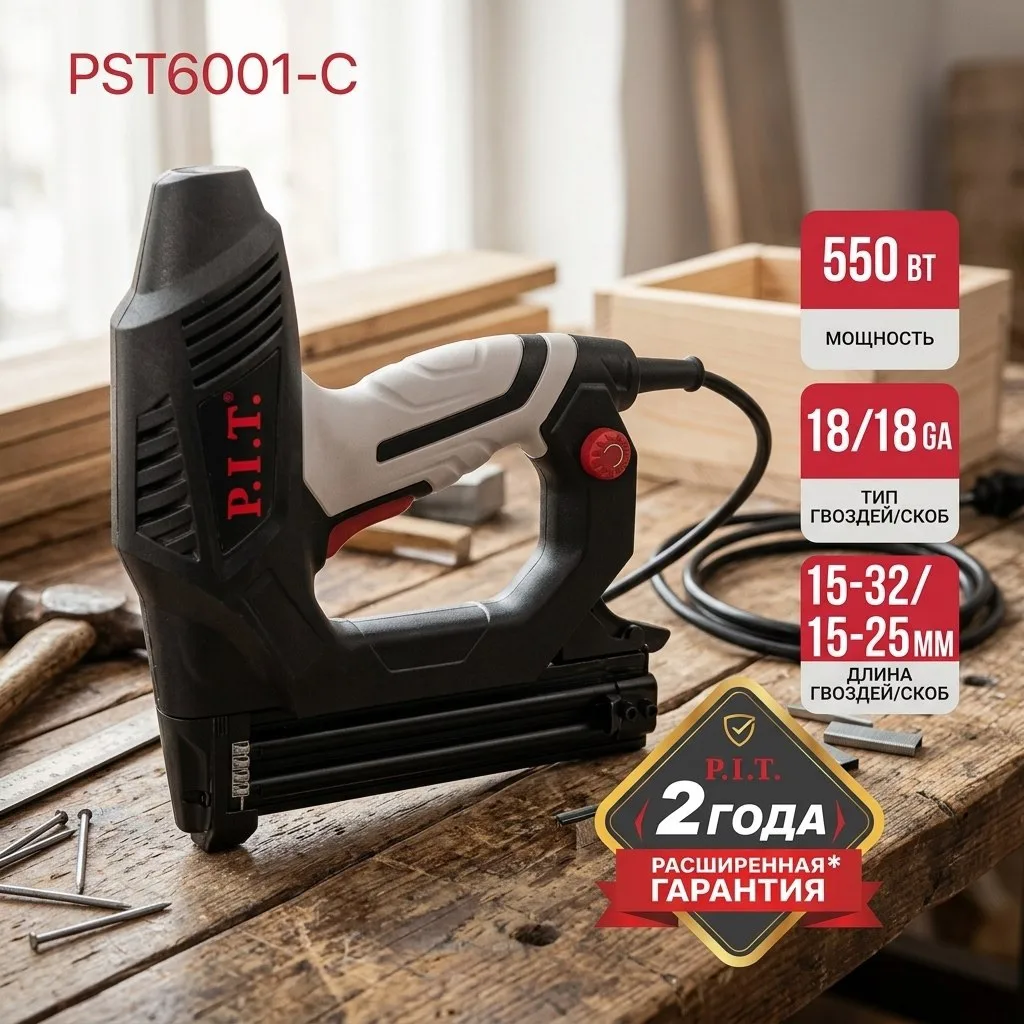 Степлер сетевой P.I.T. PST6001-C